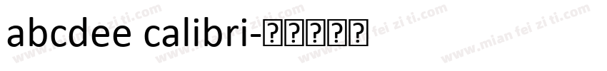 abcdee calibri字体转换